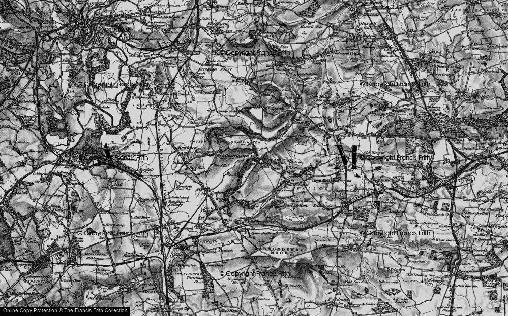 Old Map of Quarrington Hill, 1898 in 1898