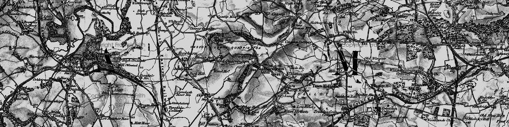 Old map of Quarrington Hill in 1898