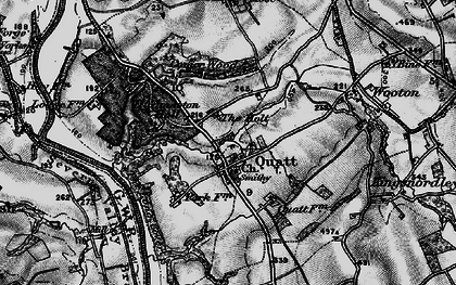 Old map of Quatt in 1899