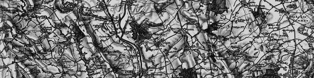 Old map of Quatt in 1899