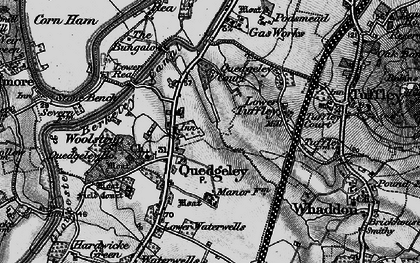 Old map of Quedgeley in 1896