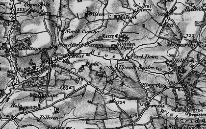 Old map of Bradford Barton in 1898