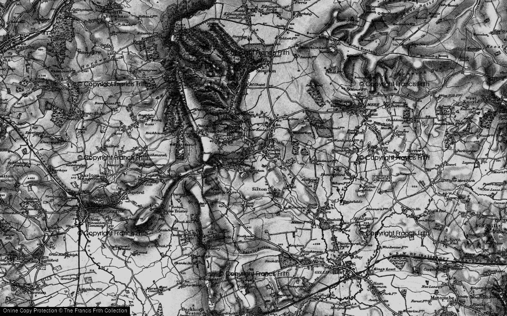 Old Map of Queen Oak, 1898 in 1898