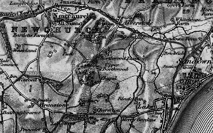 Old map of Queen's Bower in 1895