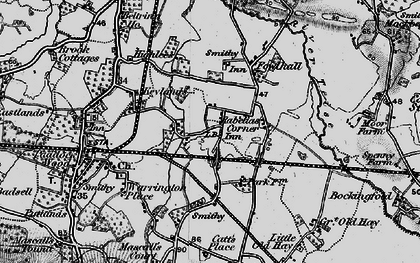 Old map of Queen Street in 1895