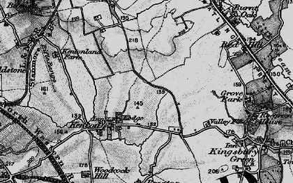 Old map of Queensbury in 1896