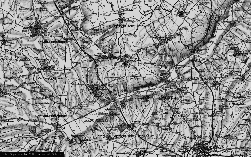 Old Map of Queensway Old Dalby, 1899 in 1899