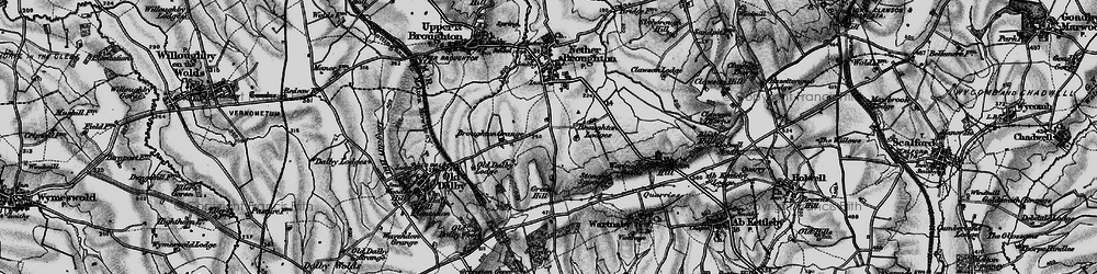 Old map of Queensway Old Dalby in 1899