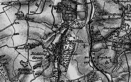 Old map of Quendon in 1895