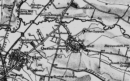 Old map of Queniborough in 1899