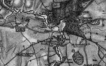 Old map of Quenington in 1896