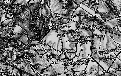 Old map of Queslett in 1899