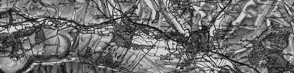 Old map of Quidhampton in 1895