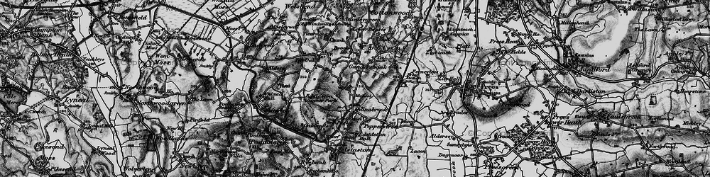 Old map of Quina Brook in 1897