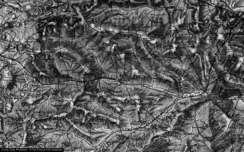 Old Map of Quinbury End, 1896 in 1896