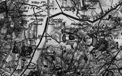 Old map of Quoisley in 1897