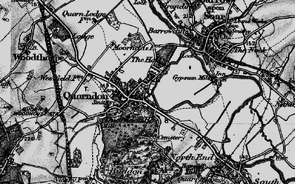 Old map of Quorn in 1899