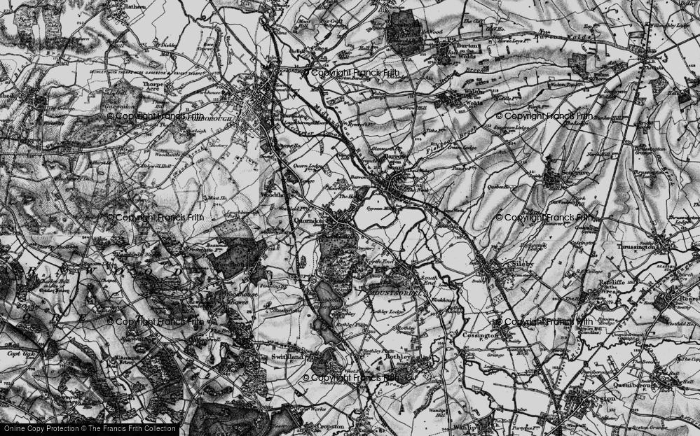 Old Map of Quorndon, 1899 in 1899