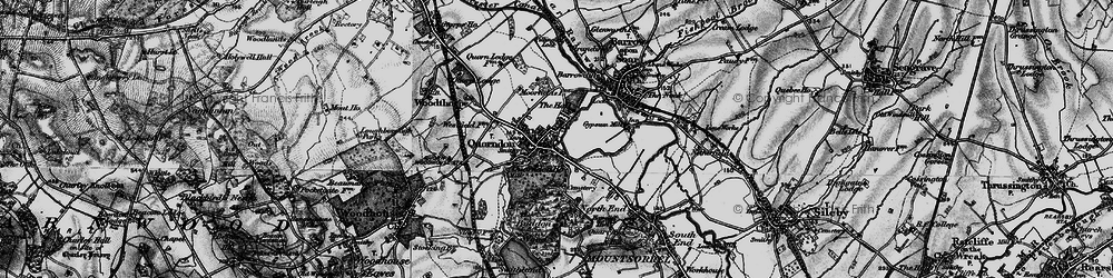 Old map of Quorndon in 1899