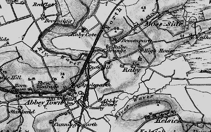 Old map of Raby in 1897