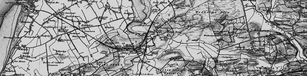 Old map of Raby in 1897