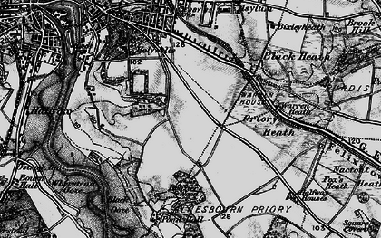 Old map of Racecourse in 1896