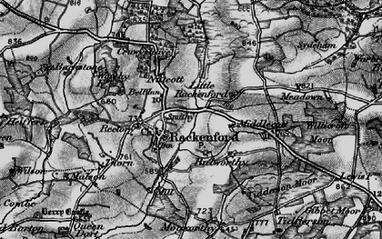 Old map of Bickham Barton in 1898