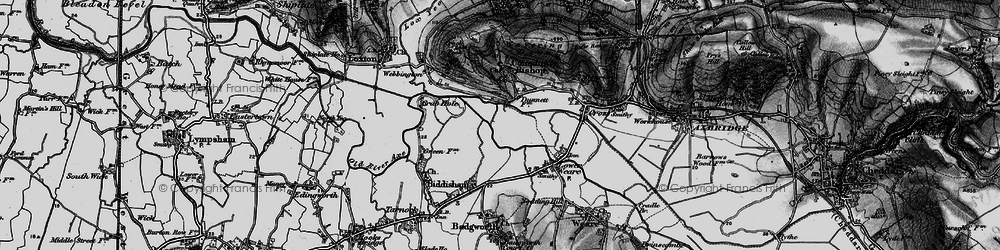 Old map of Rackley in 1898