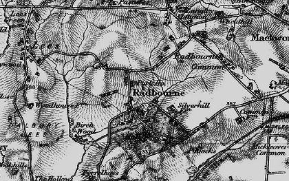 Old map of Radbourne in 1897