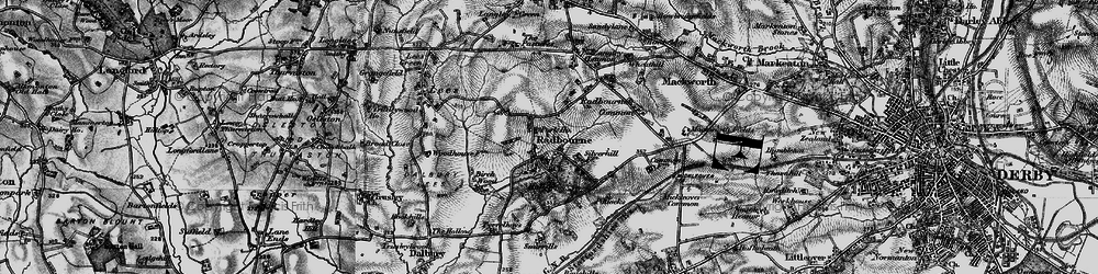 Old map of Radbourne in 1897