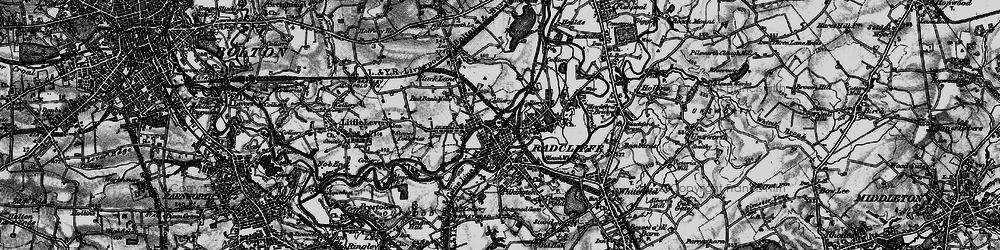 Old map of Radcliffe in 1896