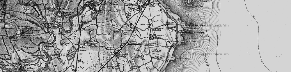 Old map of Radcliffe in 1897