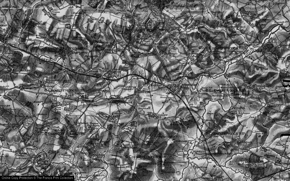 Old Map of Radclive, 1896 in 1896