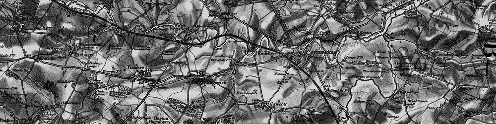 Old map of Radclive in 1896