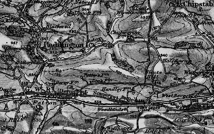 Old map of Raddington in 1898