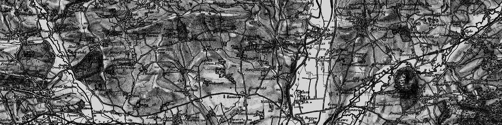 Old map of Raddon in 1898