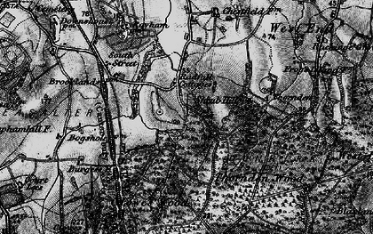 Old map of Radfall in 1895
