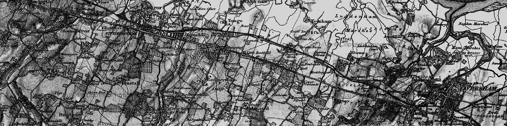 Old map of Radfield in 1895