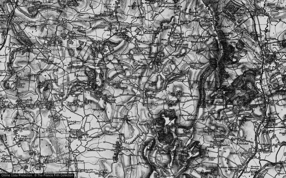 Old Map of Radford, 1898 in 1898