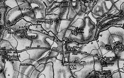 Old map of Radford in 1898