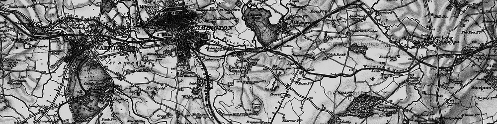 Old map of Radford Semele in 1898