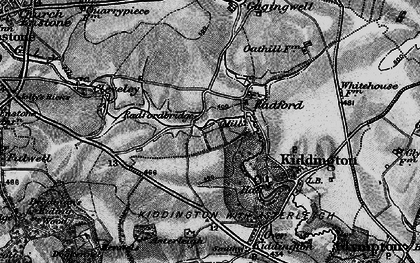 Old map of Radfordbridge in 1896