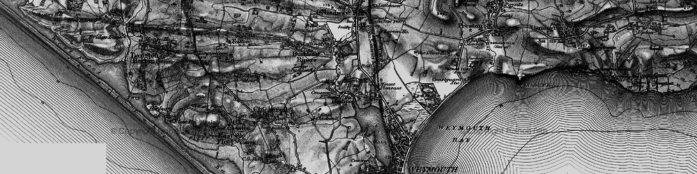 Old map of Radipole in 1897