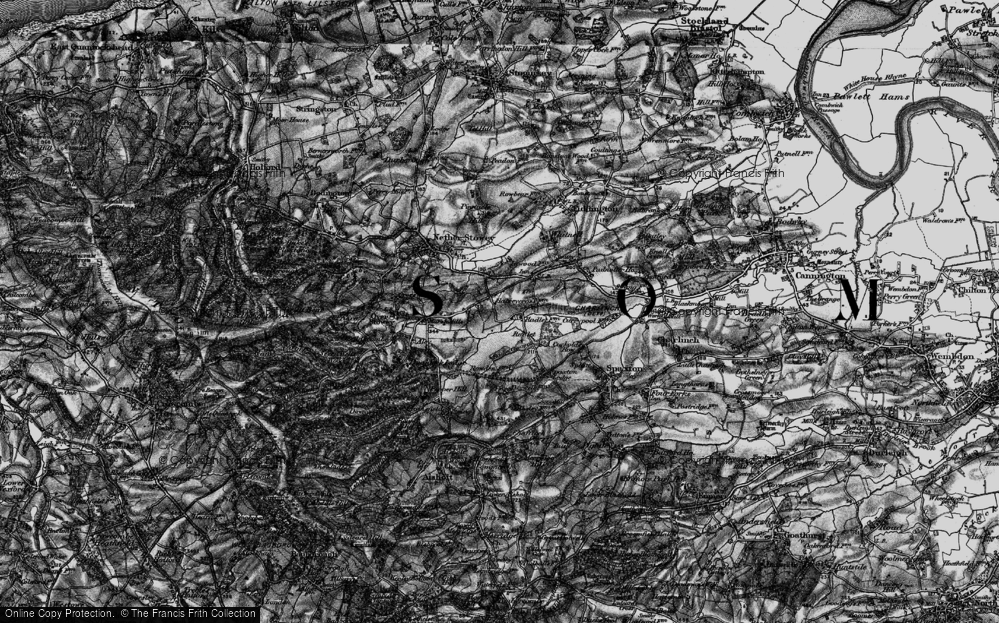 Old Map of Radlet, 1898 in 1898