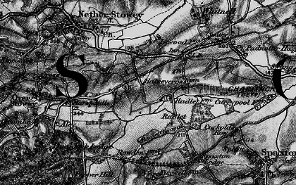 Old map of Radlet in 1898