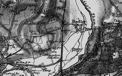Old map of Radley in 1895