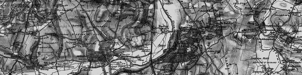 Old map of Radley in 1895