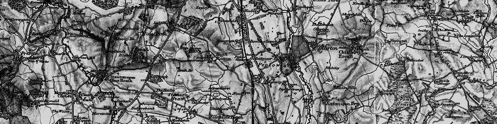 Old map of Peplow in 1899