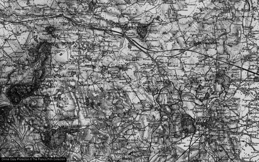 Old Map of Radmore Green, 1897 in 1897