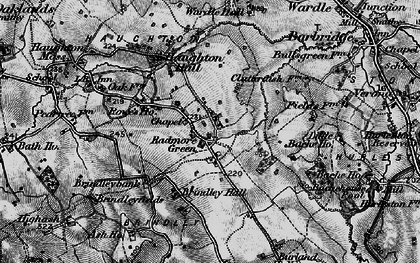 Old map of Radmore Green in 1897